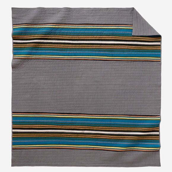 PENDLETON Olympic Park PIECED Twin QUILT SET - Picture 6 of 7